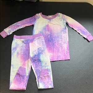 Little Sleepies Purple Tie Dye 18-24m long sleeve pj set